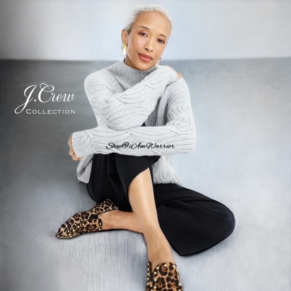 J.Crew Collection {PRICE FIRM} NWT cashmere cable mock neck sweater *iamwarrior - Picture 1 of 13